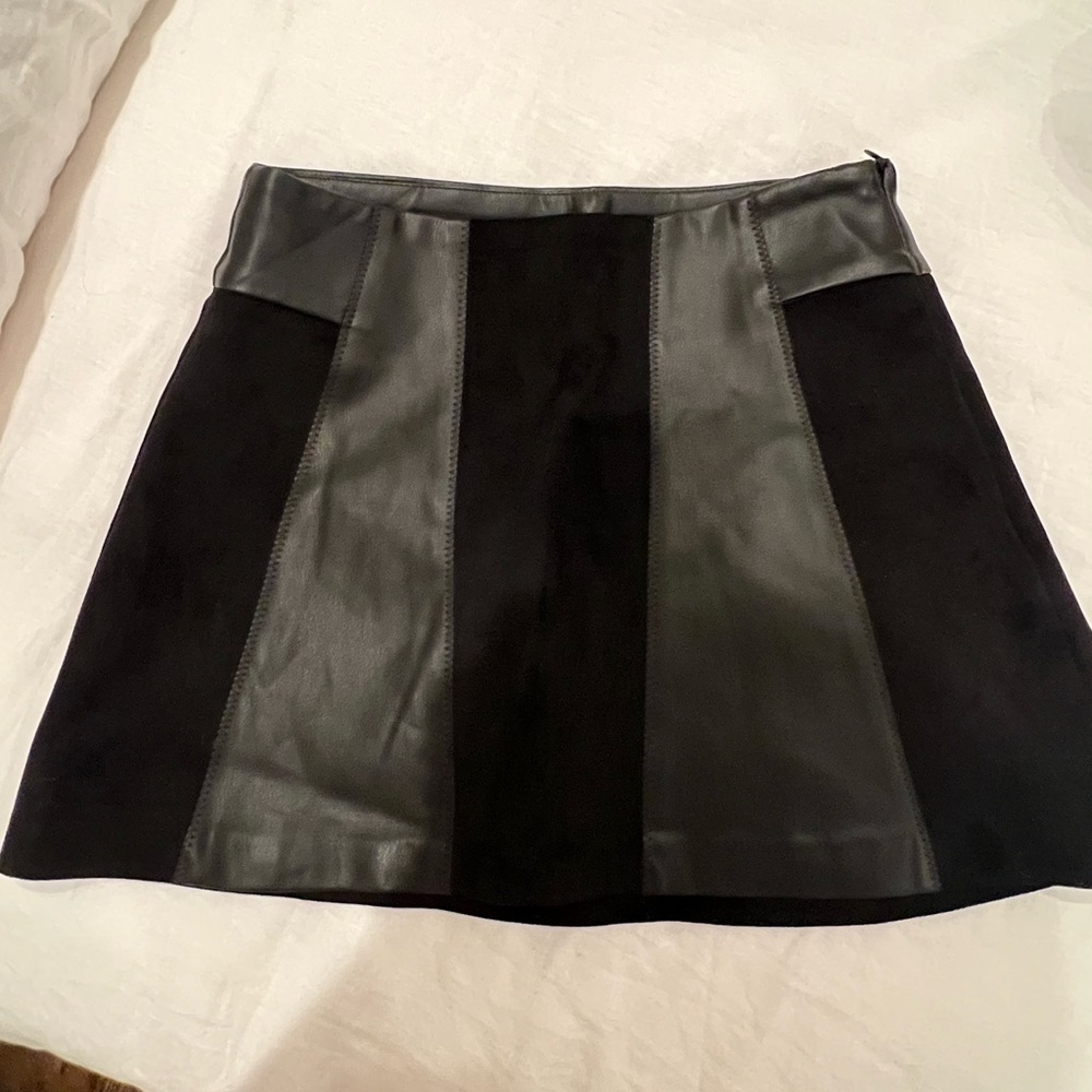 Zara Suede/Leather Mini skirt